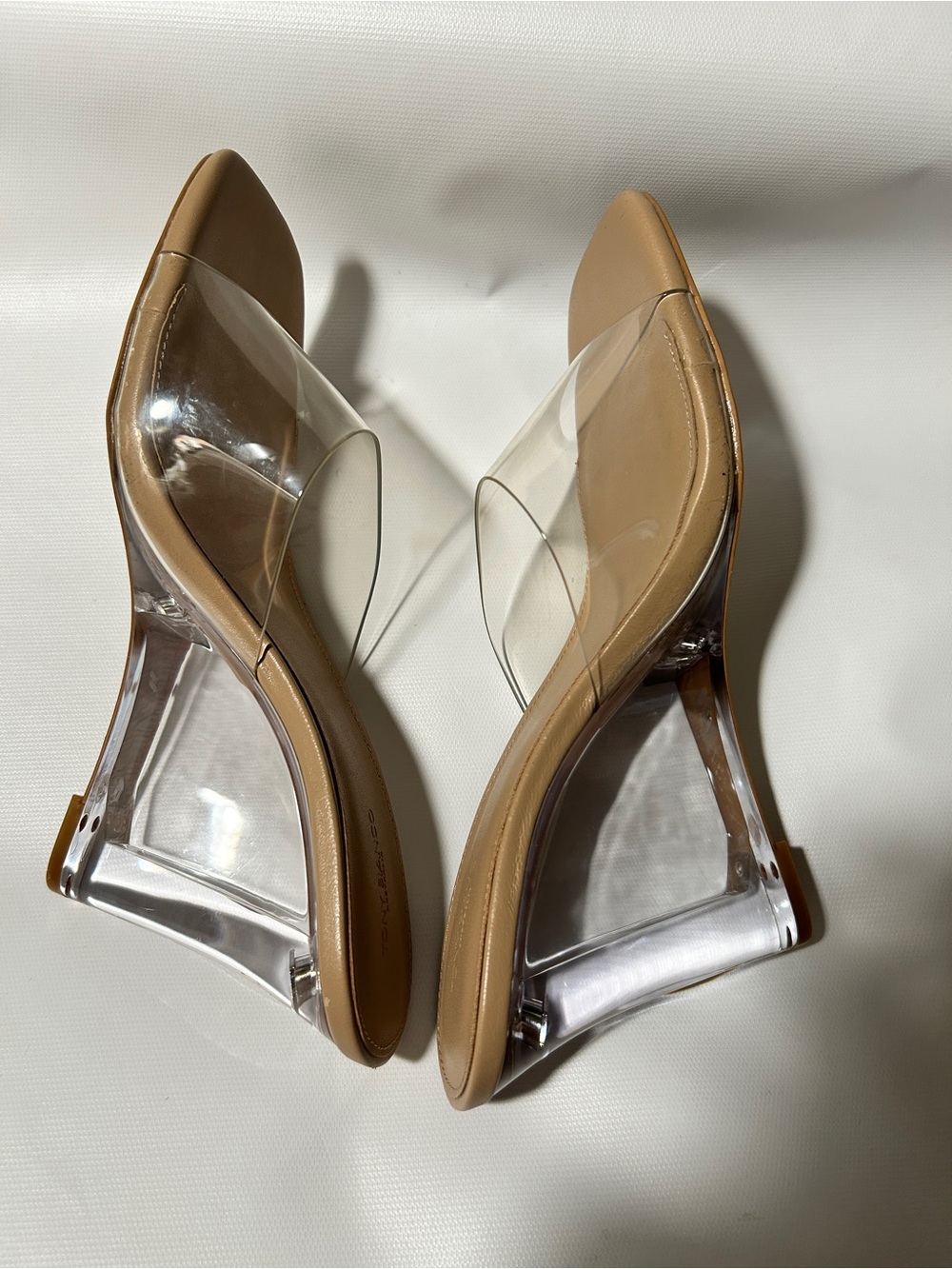 Tony Bianca Alessi Transparent Wedge Sandals - Picture 6 of 7